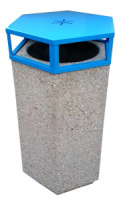Odpadkový koš - beton-ocel MM800216a